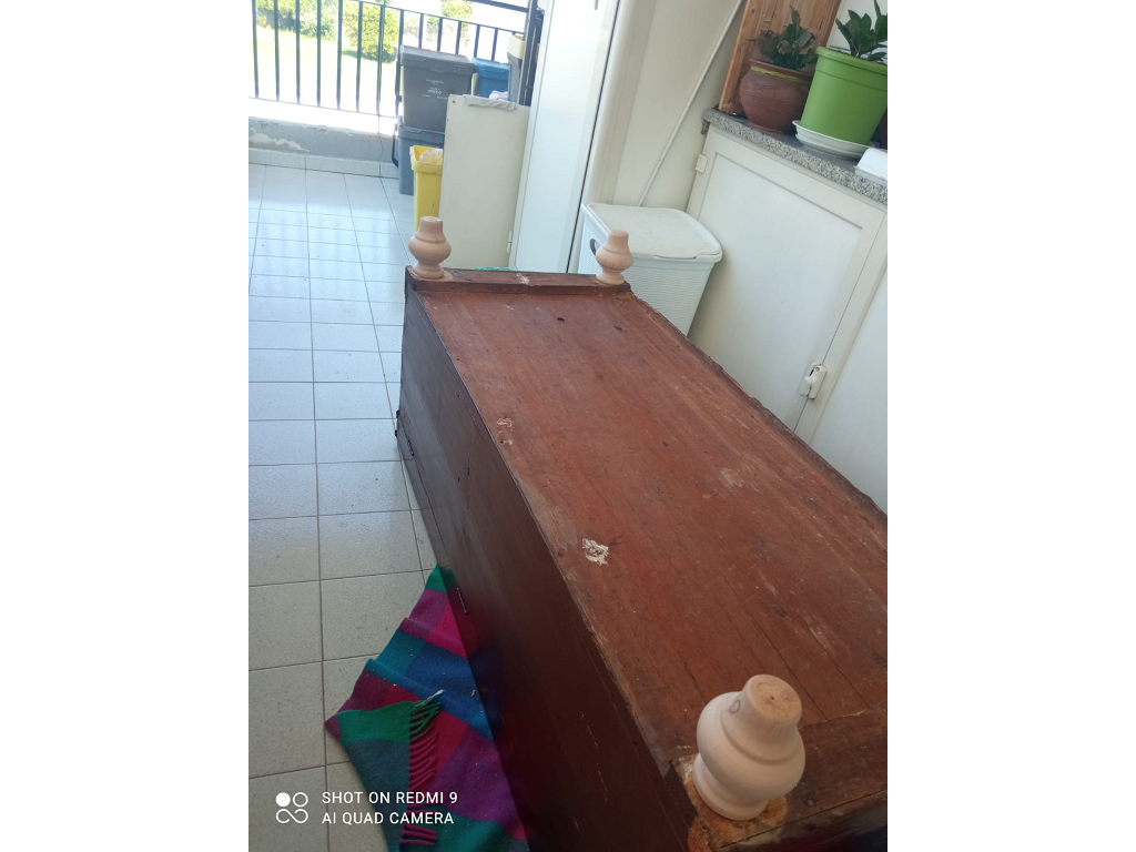 Piede in Legno Ontano per Restauro Spinotto Ø22 mm.95x125h | Cof - immagine 2